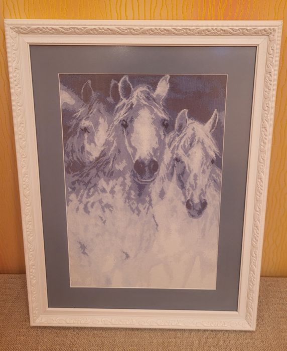 Картина "Лошади" 59х47см