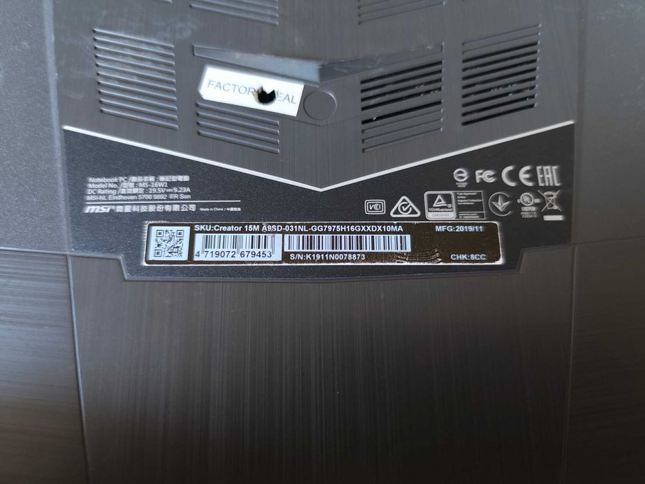 Laptop Msi Creator