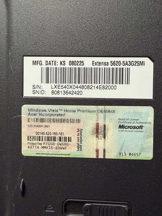 Laptop na części