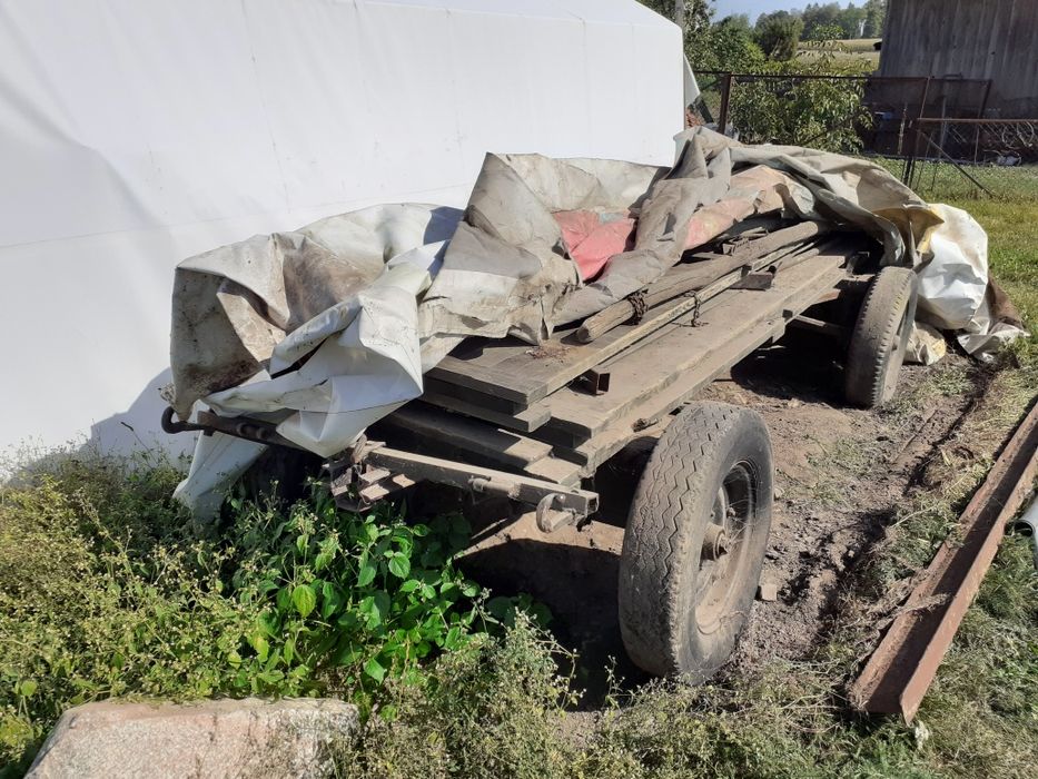 Wóz konny metalowa konstrukcja + gratis puszor