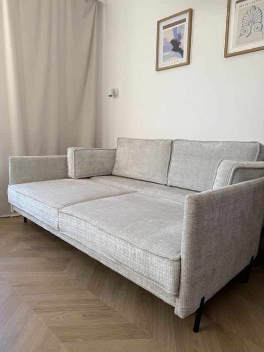 Sofa rozkładana szara