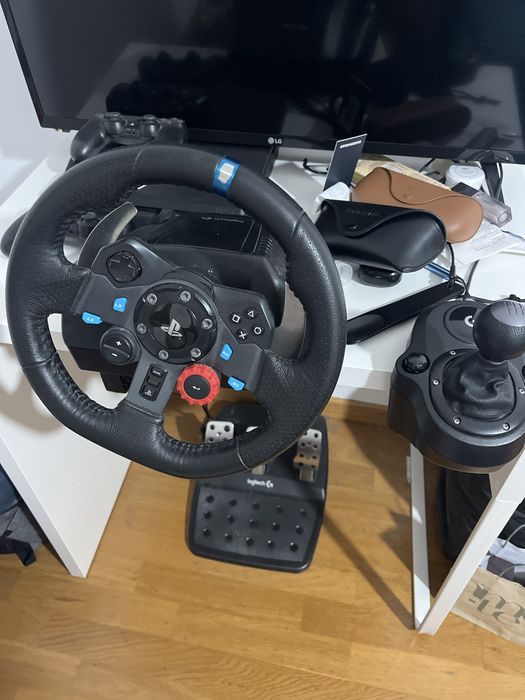 Volante G29 Logitech + Pedais + mudanças