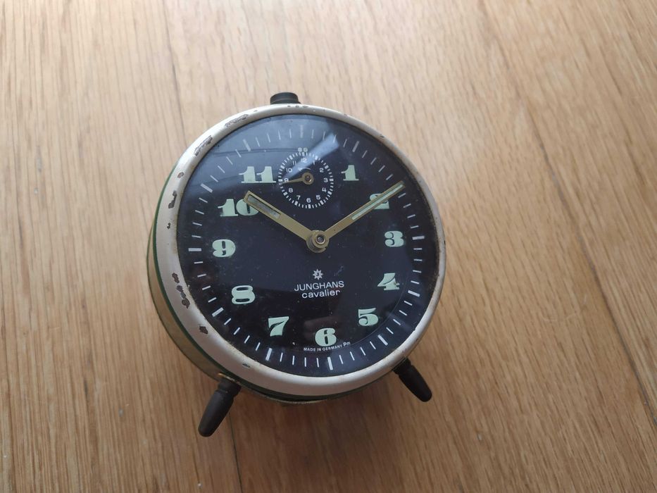 Relógio despertador mecânico JUNGHANS Cavalier Made in Germany vintage
