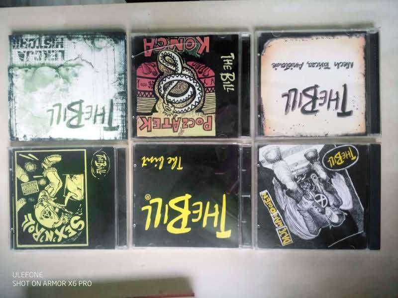 płyty CD zespołu The Bill (6 sztuk)