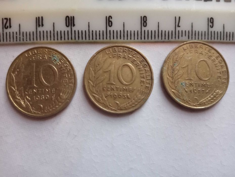 Francos franceses moedas numismática