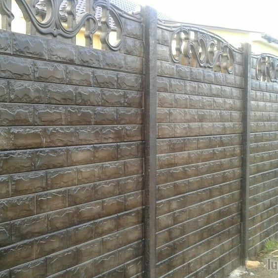 установка бетонного забора цена винница