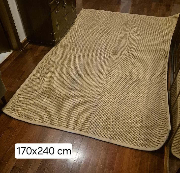 Tapete ikea modelo HELLESTED com 170x240 tecelagem plana