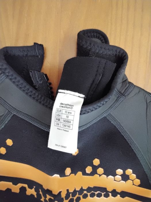 Fato Surf curto Criança Neoprene tribord 10 anos decathlon