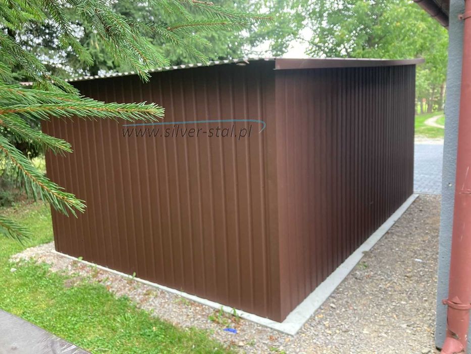 Garaż blaszany 3x5 Garaże blaszane  Silver-stal