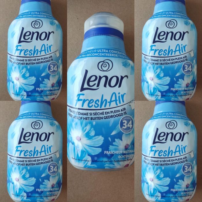 Zestaw Lenor Fresh Air płyn do płukania 5 sztuk