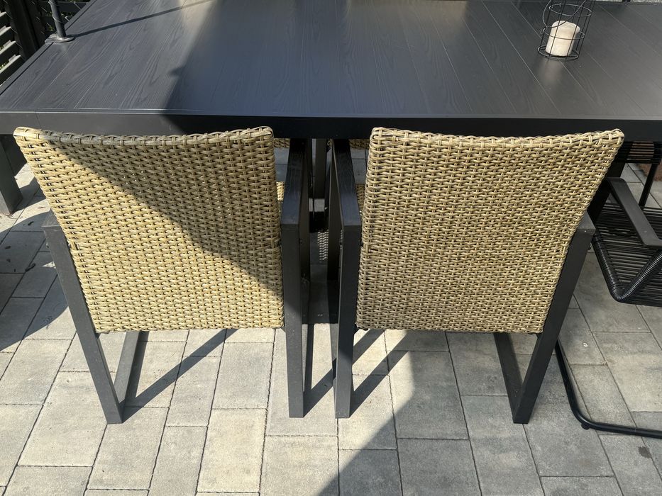 Ikea krzesło ogrodowe - IKEA VÄRMANSÖ technorattan taras