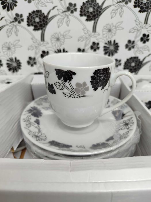 Conjunto de 6 chávenas de chá/café