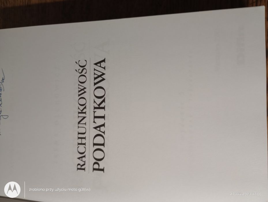 Rachunkowość podatkowa. Irena Olchowicz
