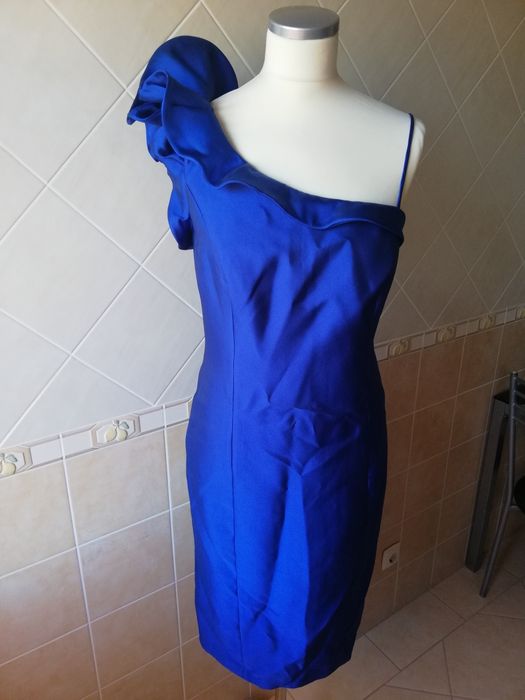 Vestido cerimónia azulão