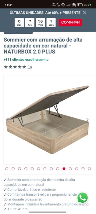 Vendo base de cama
