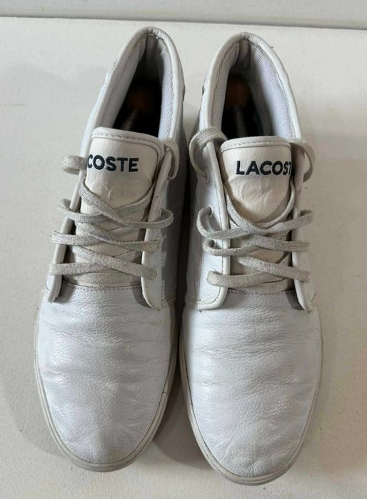 Lacoste buty męskie skórzane wysokie