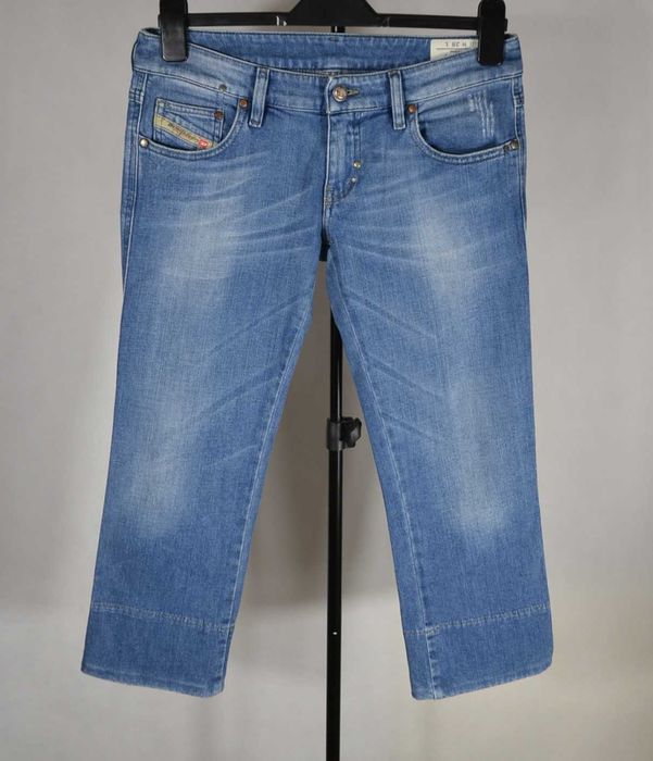 DIESEL Lowly Jeans Spodnie Damskie Rybaczki W28 Oryginalne Super Rare