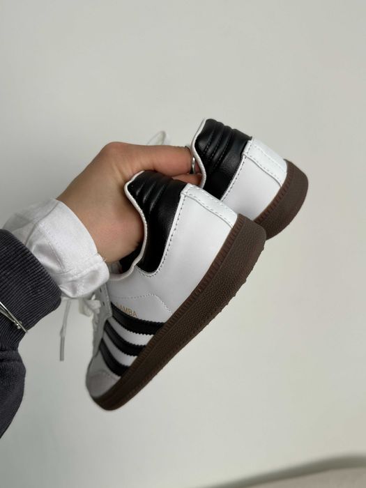 ‼️Кросівки Adidas Samba White Black Gum