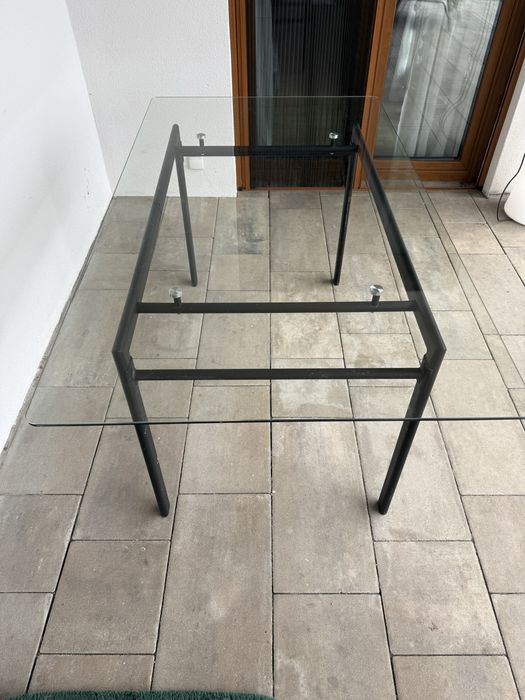 Stół szklany 160x90x76 cm