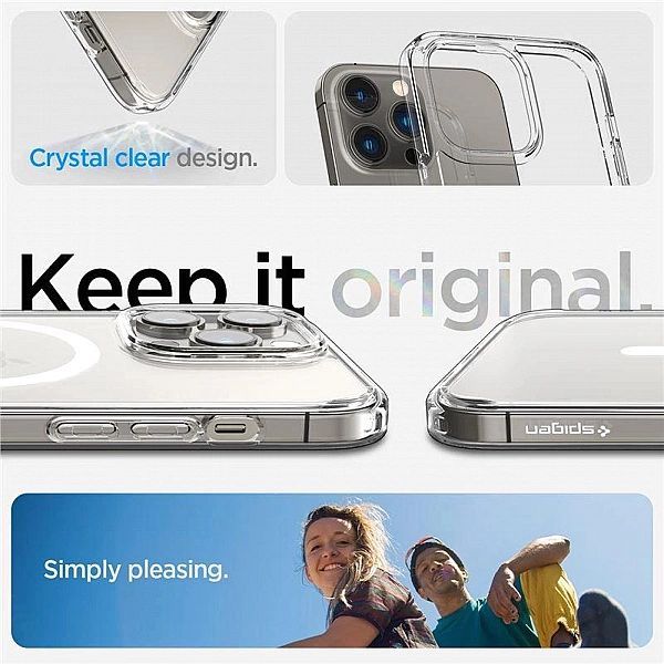 Etui Spigen Ultra Hybrid Mag z MagSafe na iPhone 14 Pro - przezroczyst
