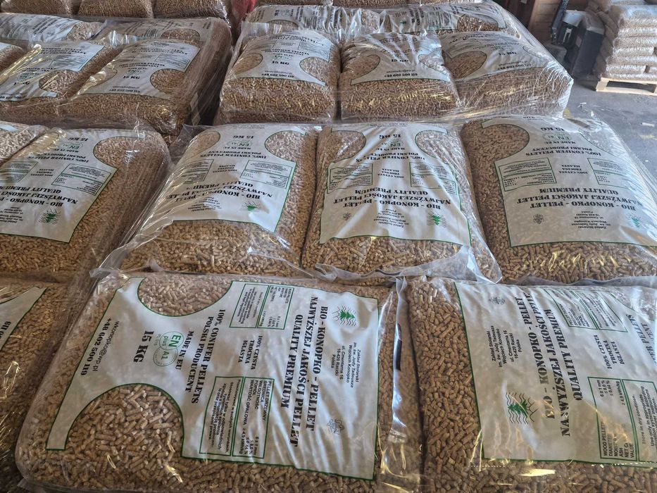 Pellet 6 mm Certyfikat ENplus A1 Bio Konopko Pellet Raczki Producent