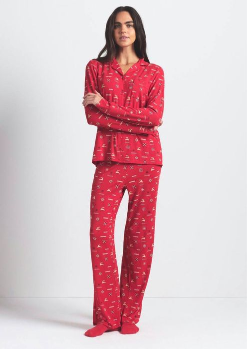 Піжама  Skims Sleep Long Sleeve Button-up SetРозмір м,L