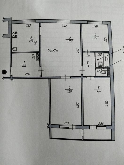 Продам 4-х ком. кв. Хортицкой микрорайон - View 6