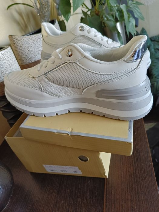 Sneakersy sportowe białe,siateczka,38,,Czasu.nowe