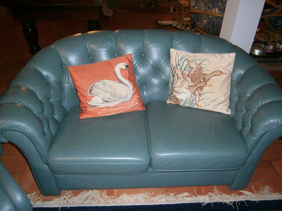 Conjunto de sofás em pele Ekornes