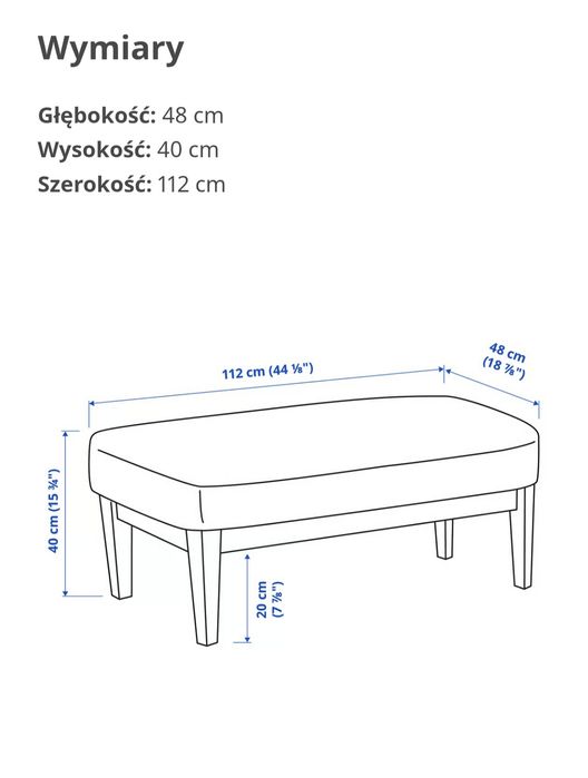 IKEA Ekenaset , przedpokój siedzisko kanapka szeslag