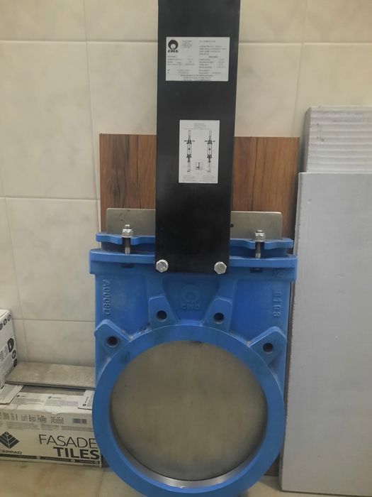 DN400, Ду400, шибер, засувка Ду400, задвижка ножевая