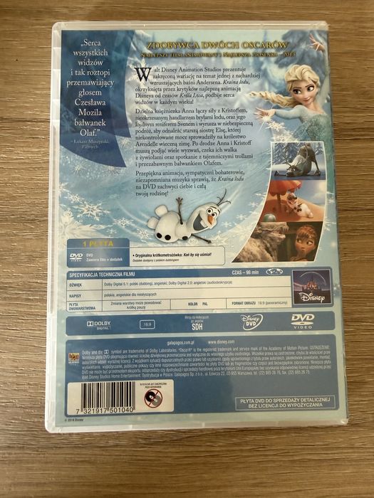 Kraina lodu płyta dvd