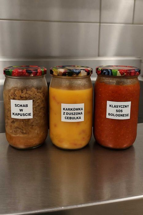 Zestaw 14 dań wekowanych w słoikach 0,9l - obiady domowe z wysyłką