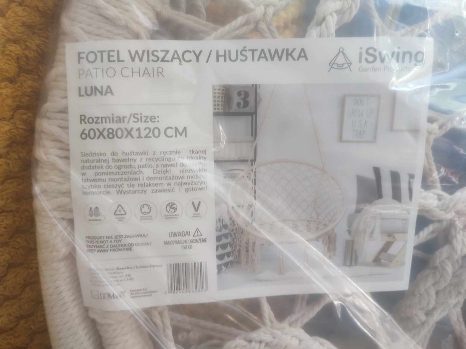 Fotel wiszący huśtawka