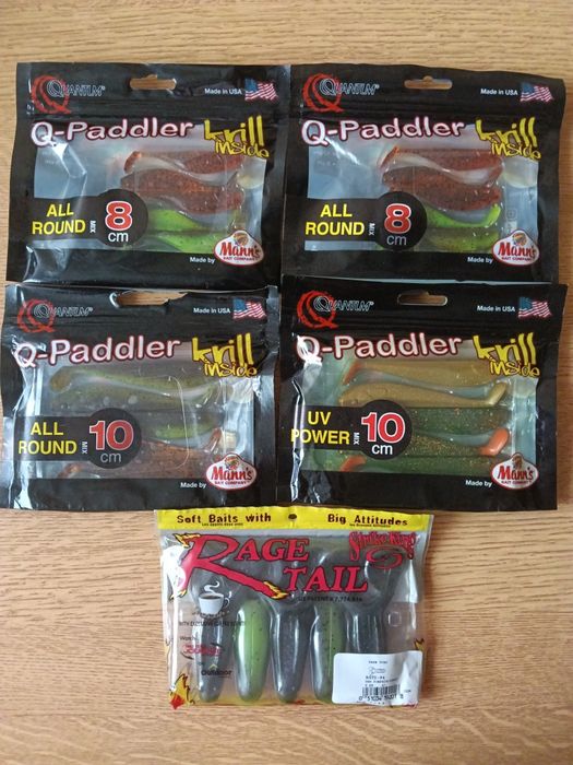 Przynęty gumowe Quantum i Strike King 5 opakowań