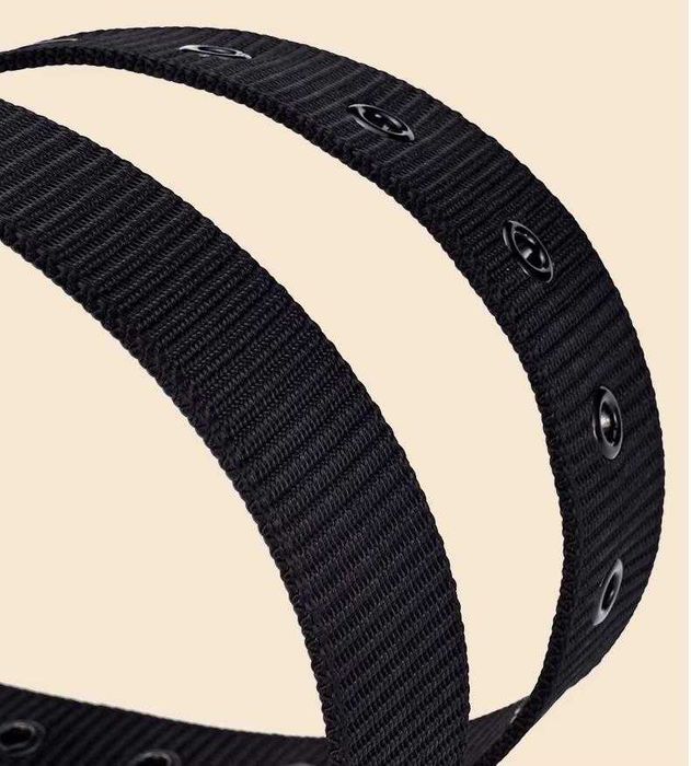 pasek do spodni męski materiałowy, czarny , nowy długość 114cm