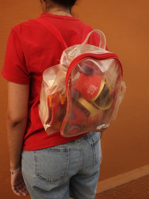 Kit Patins Infantil Winnie the Pooh Disney + Proteções + Mochila Transparente