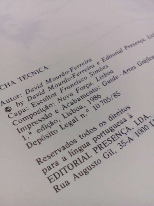 Um Amor Feliz, 1ª Edição.