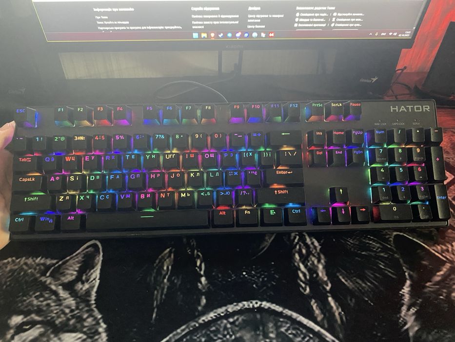 Ігрова механічна клавіатура Hator STARFALL RGB