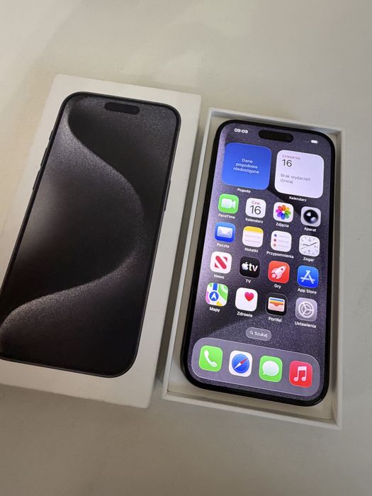 iPhone 15 Pro 128gb Titanium Black Bateria 93%