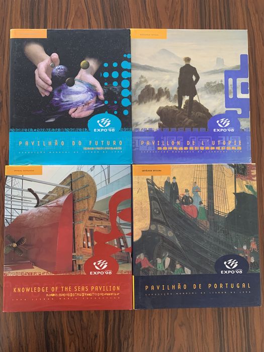 Expo 98 livros Utopia, Conhecimento, Portugal e Futuro