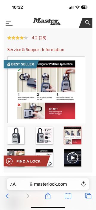 Master Lock Cofre para chaves