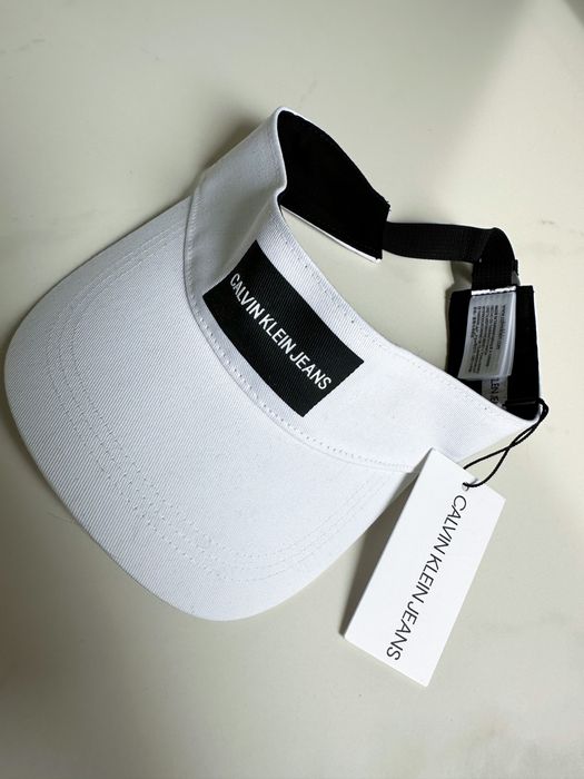 Biały daszek czapka przeciwsłoneczna Calvin Klein Jeans