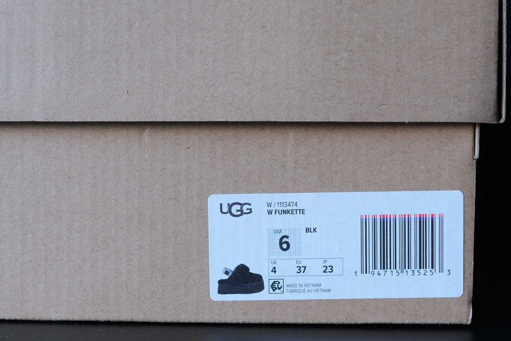 Жіночі капці на платформі UGG Funkette Black