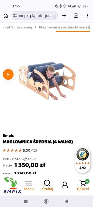 Maglownica do terapii integracji sensorycznej firmy empis. Nową.