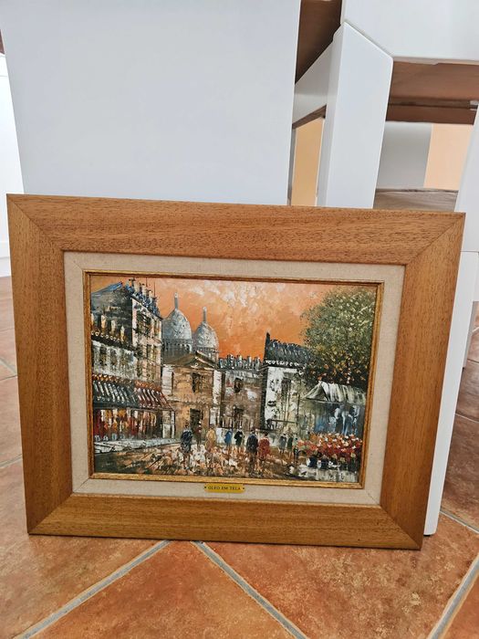Quadro Óleo sobre Tela – Paris Sacré-Cœur Montmartre (59x49 cm)