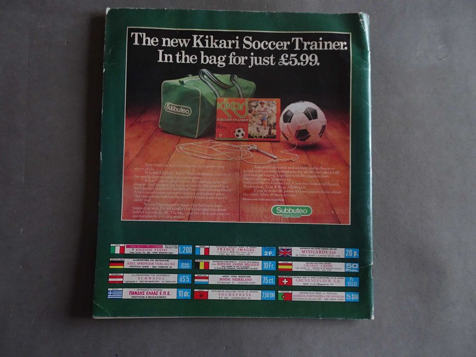 Caderneta de cromos vazia futebol Mundial de Espanha 1982 Panini