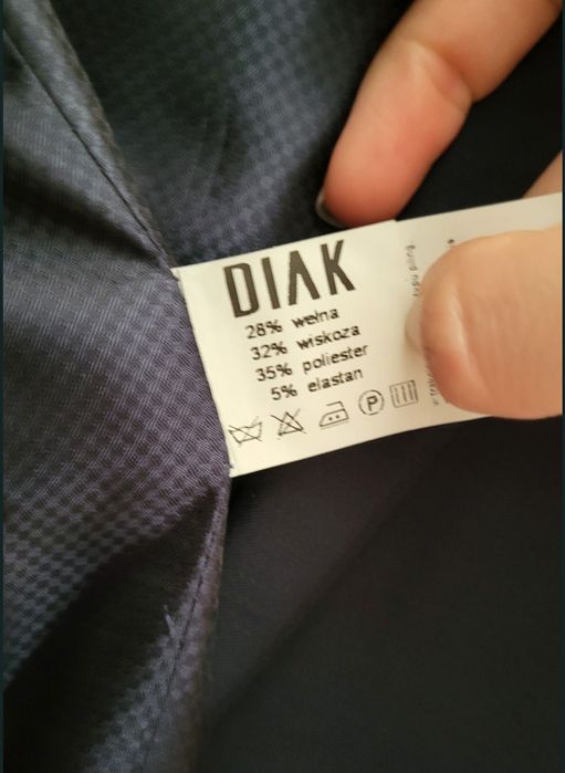 Granatowy garnitur męski DIAK