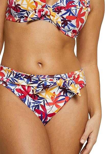 Damskie Majtki Bikini SANS COMPLEXE Island Dream Kwiatowy Biały 40-42