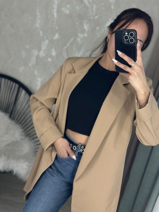 Піджак кардиган коричневий кемел М